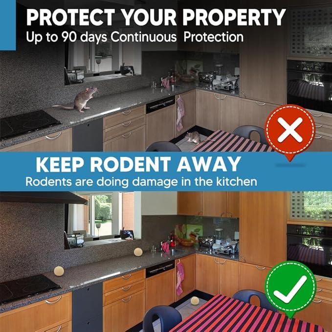 Rodent Repellent Indoor,Mouse Repellent,Mice Repellent Indoor,Rodent Away Repellant,Rat Repellent,Keeps Mice Away,Peppermint Oil Repel Mice from Nesting,Covers 50 sq. ft,Effective for 60-90 Days-12P