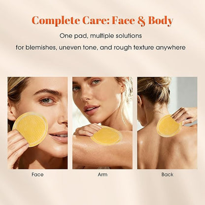 Turmeric Kojic Acid Cleansing Pads: Skin Brightening Exfoliat– Gentle Turmeric Facial Pad for Even Skin Tone, Radiant Complexion – Makeup Cleansing Pads 50