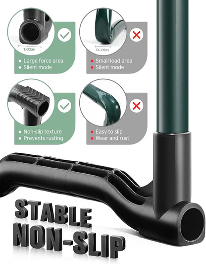 Garden Kneeler and Seat Heavy Duty, Upgraded Foldable Gardening Stool - Widened to 10" Stable Wear-resistant Prevent Knee and Back Pain, Beautiful Logo high-end 2 Large Tool Bags Gift for Women