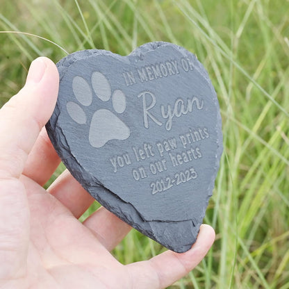 Personalized Pet Memorial Stones - In Memory of Dog or Cat, Sympathy Gift for Pet Loss