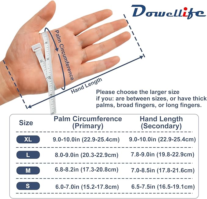 Dowellife Level 5 Cut Resistant Work Gloves for Men & Women, PU Coated Breathable Gardening Gloves, Thin Flexible Firm Grip