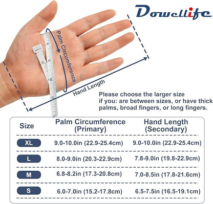 Dowellife Level 5 Cut Resistant Work Gloves for Men & Women, PU Coated Breathable Gardening Gloves, Thin Flexible Firm Grip