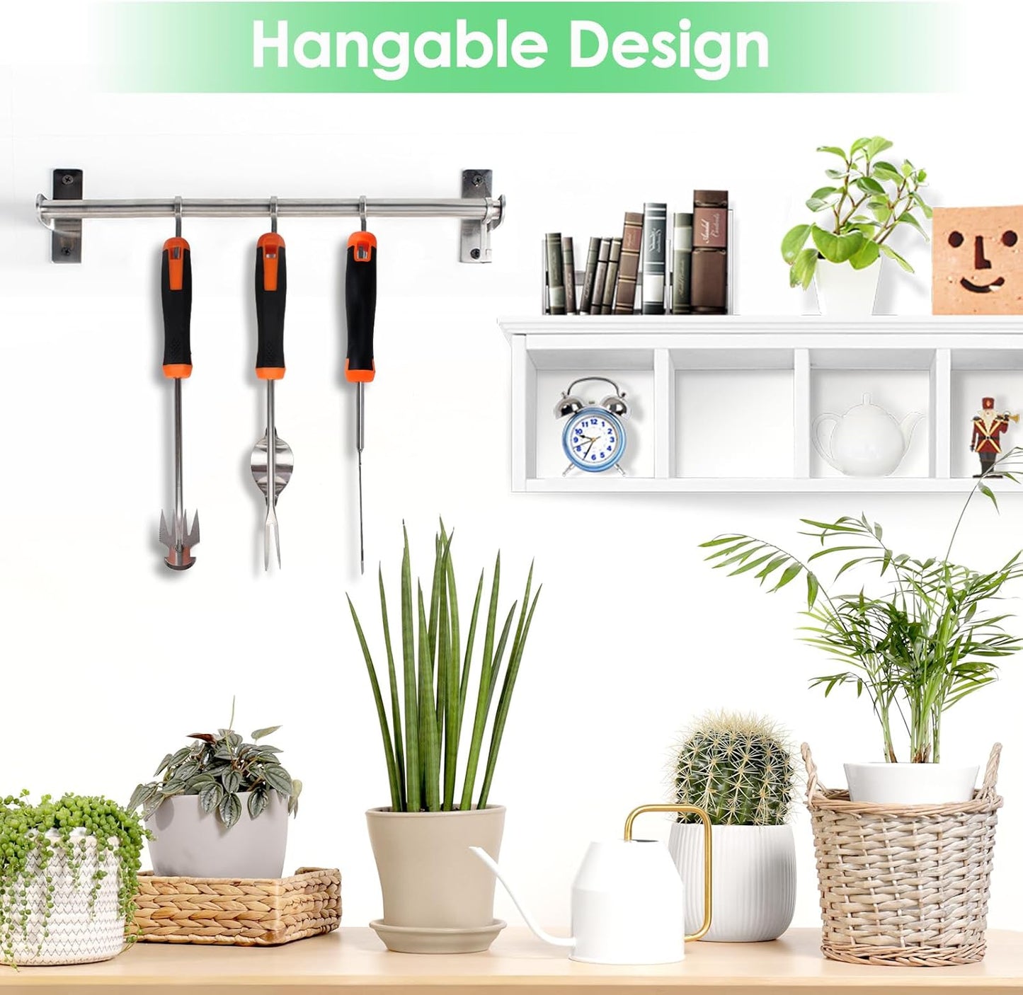 Weed Puller Tool, Set of 3, Rubber Handle Weed Remover Tool, Manual Weeder,L-Shaped Weeding Tool, Thickened Stainless Steel Crack Weeder,Planting and Weeding for Garden, Patio, Backyard Farm