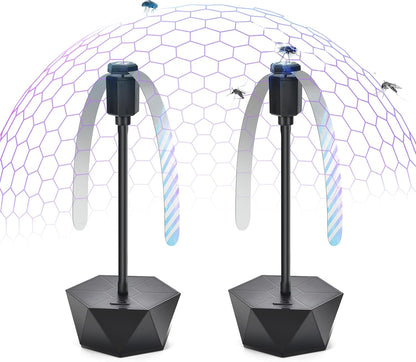 GUIDOT Fly Bug Fans for Food Tables, Fly Control Spinner Table Top Keep Flies Away from Patio Picnic Party Restaurant Kitchen Camping and BBQ