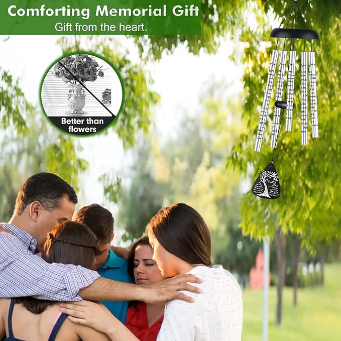 Bereavement Memorial Sympathy Gifts for Loss of Dad Father, Memorial Sympathy Wind Chimes for Loss of Father Sympathy Gift, in Memory of Dad Loved One Gifts Ideas