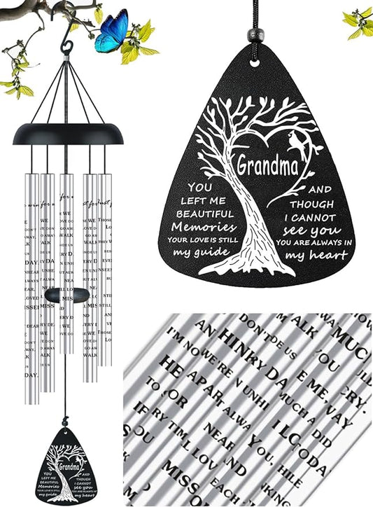 Sympathy Memorial Wind Chimes Bereavement Memorial Gifts for Loss of Grandma Sympathy Memorial Gifts for Loss of Loved One in Memory of Grandma