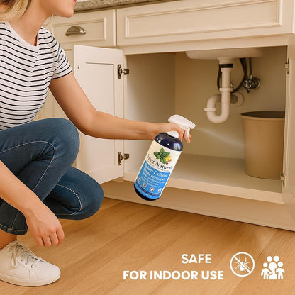 Spider Defense – Natural Spider Repellent Indoor & Outdoor, Peppermint Oil Spray for Home, Cabins, Garages, RVs & Commercial Use – Eco-Friendly Pest Control, 16oz Made in USA