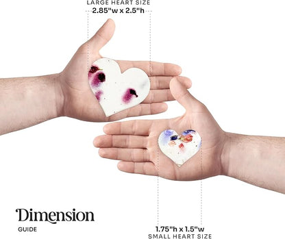 50 pcs Small Seed Paper – Pink and Purple Plantable Wildflower Hearts for Bridal Shower, Wedding Gift, Birthday, Mother's Day & Other Milestone Celebrations