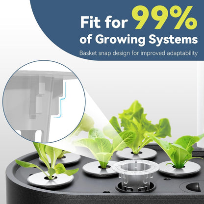 LYKOCLEAN Mix Salad Seed Pods for Ahopegarden, iDOO Hydroponics Growing System Indoor Herb Garden, 400+ Seeds(7-Pods)