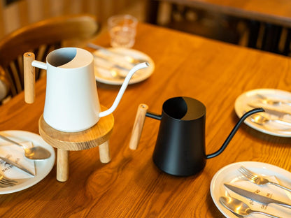 Green Moon Water Can Indoor Plant White 35oz with Long Spout Mini Water Can Indoor Metal Watering Can Pot for Indoor House Plant Bonsai Outdoor Garden Flowers Modern Decorative