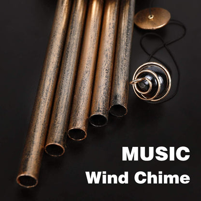 Solar Wind Chimes, Sun Wind Chime Outdoor Clearance w/Glowing Crackle Glass LED Unique Wind Bells for Outside Waterproof Chimes, Gifts for Her/Him (42" Long Metal Chimes)…