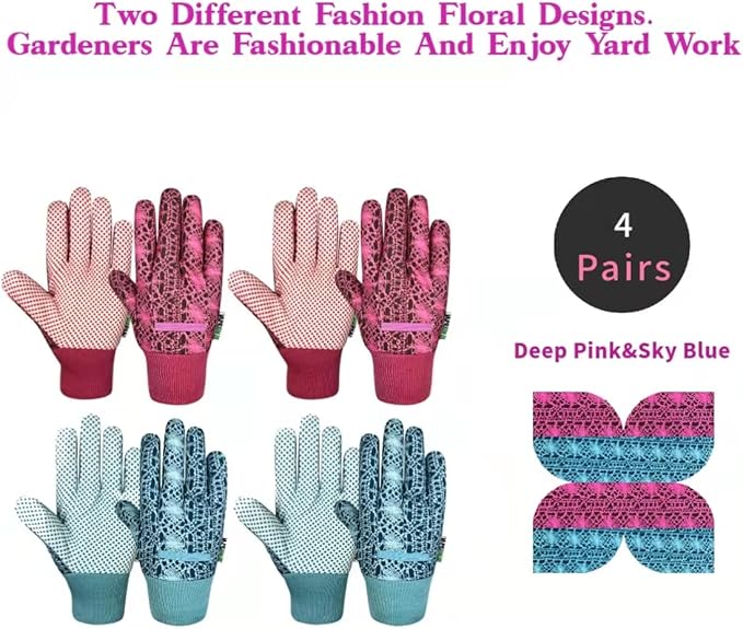 Thorn Proof&Puncture Resistant Gardening Gloves with Grip,Garden Gloves for Women, Leather Work Gloves,Gifts