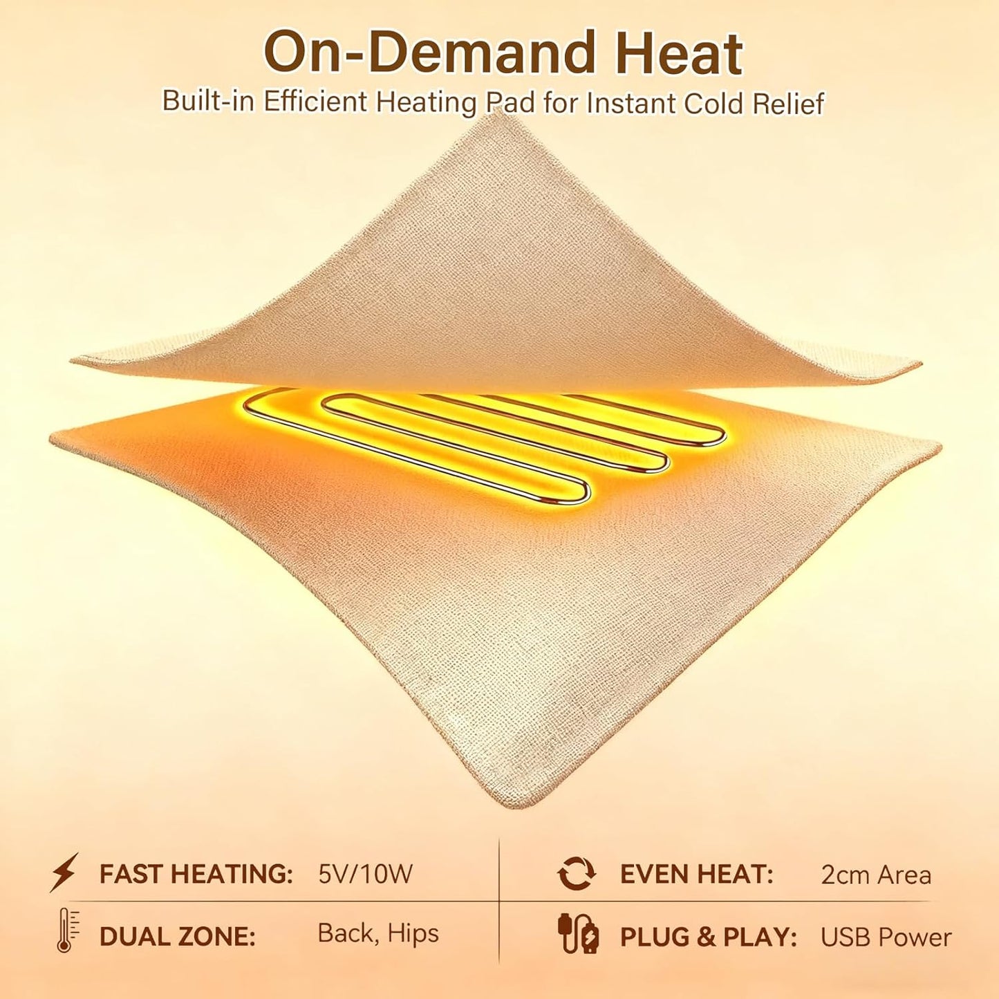 Heated Double Camping Chairs,3 Heat Levels Padded Portable Loveseat w/Wine Glass Holder,Cup Holder,Heating Outdoor Camp Couch Support 600 Lbs,Black,Battery NOT Included