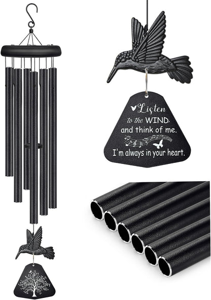 Sympathy Wind Chimes for Outside Deep Tone, Memorial Wind Chimes for Loss of Loved One Prime, Bereavement Condolence Remembrance Funeral Gifts for Grieving Friends Loss of Mother Father