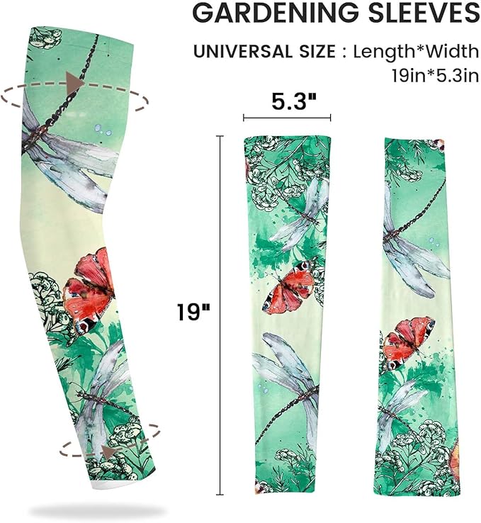 Gardening Sleeves Farm Sun Protection Arm Cooling Sleeves Thorn Proof Garden for Women Men with Thumb Hole