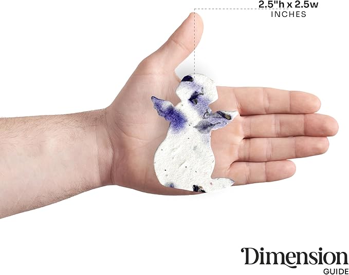 24pcs Seed Paper – Pink Plantable Wildflower for Pet Lovers, Pet Owners, Memorials & Other Milestone Celebrations (Purple - Dog)