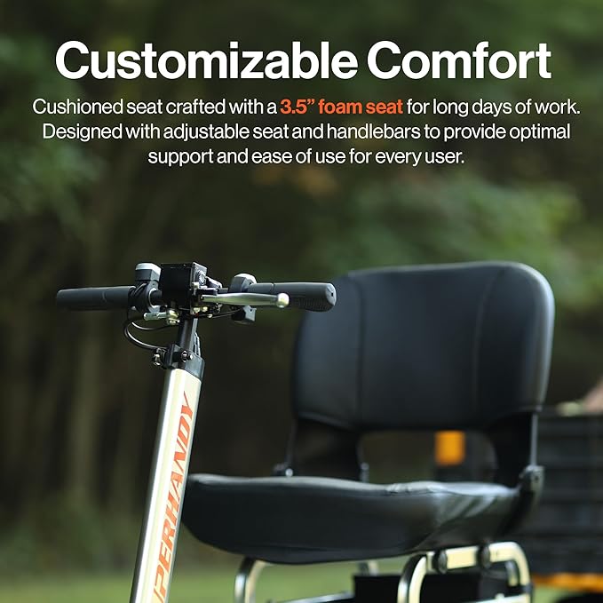 SuperHandy Electric Tugger Cart, Industrial Tow Tractor Riding Scooter - 1 Seater, 2600 lbs Towing Cap, 350 lbs load cap, 48V 4Ah Li-Ion Battery - For Warehouse Material & Mobility Personnel Transport