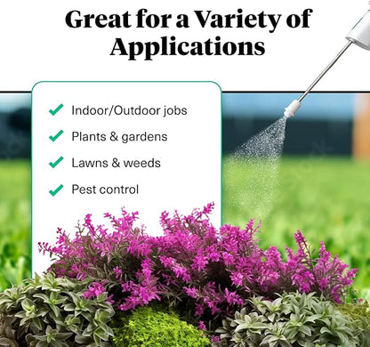 Pestie Rechargeable Garden Sprayer and Bag, for Home and Lawn, Effortless Application, Precision Control, Convenient for Indoor and Outdoor Use.