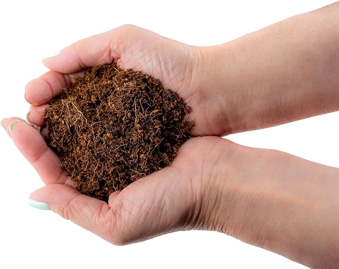 Premium Organic Coconut Coir Mix for Home Gardening - All Natural Soil Amendment - PH Balanced and Double Washed Coco Coir by Gardenera (5 Quart Bag)