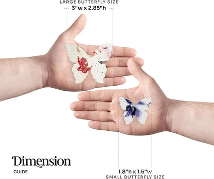 Butterfly Seed Paper – 50pcs Large Pink Plantable Wildflower, Writable & Plantable Gift for Moms, Plant Lover, & Teachers, Ideal for Weddings, Baby Shower, Memorial, & Celebrations