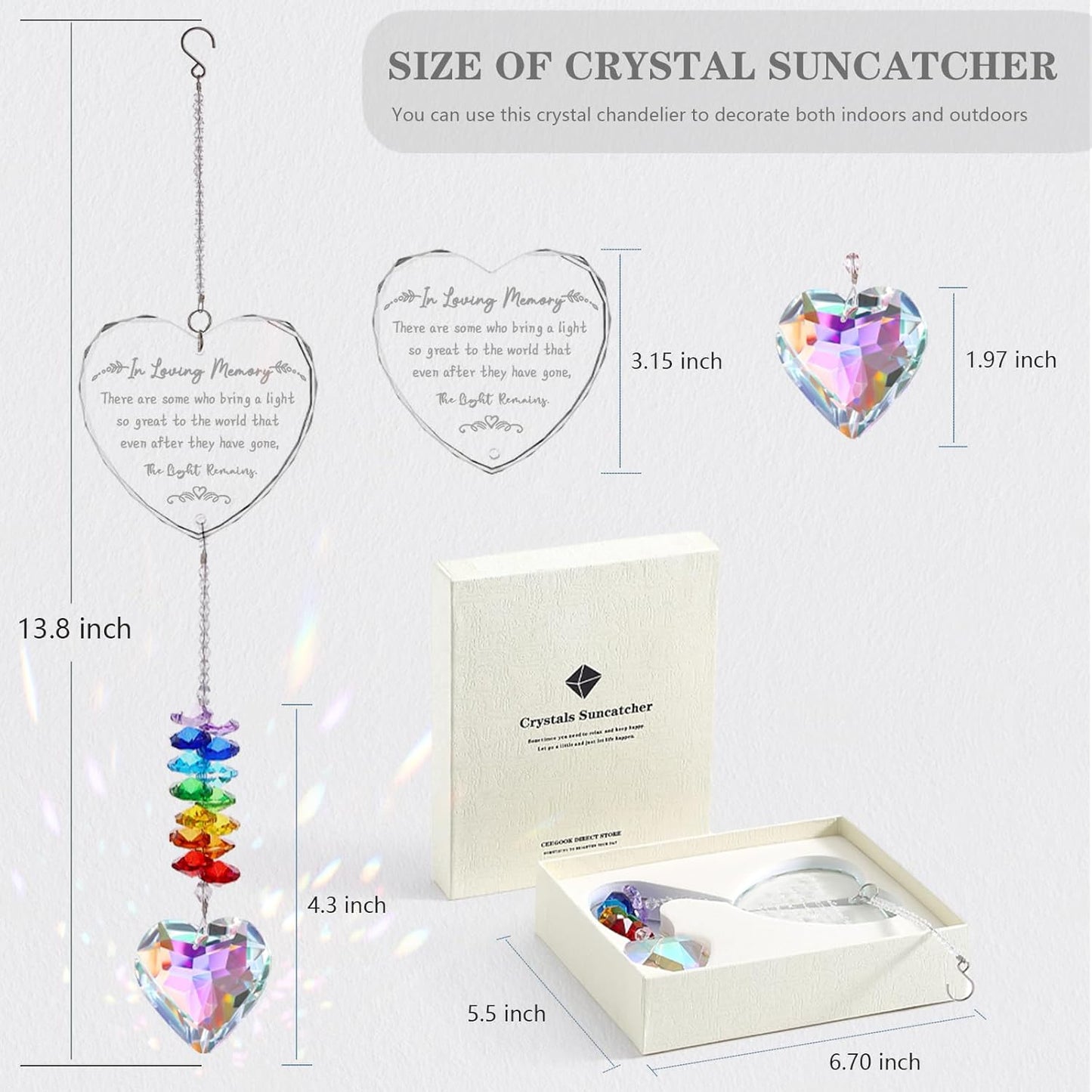 Memorial Gifts, K9 Suncatcher Sympathy Gifts for Loss of Loved One, Bereavement Gift Idea for Loss, Sympathy Memorial Gifts for Loss of Mom Dad, Grief Gifts for Funeral Bereavement Daily Remembrance