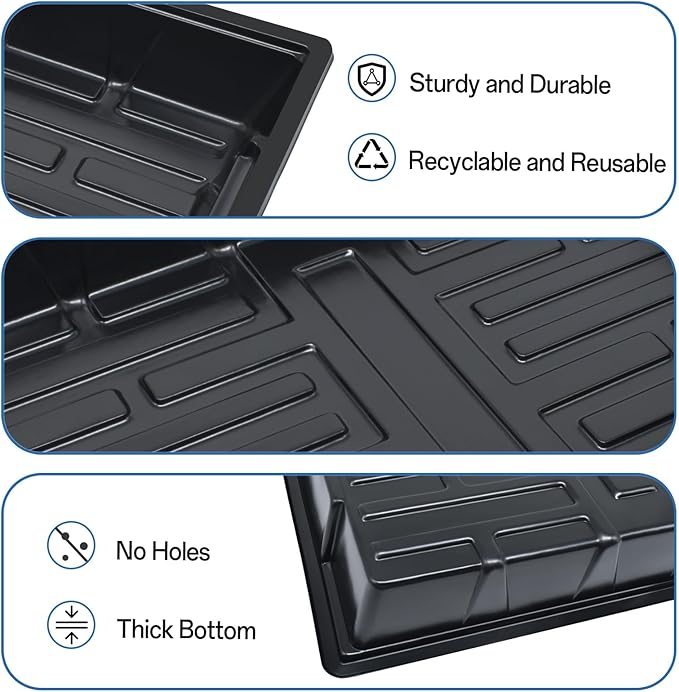 Halatool Seed Starter Kit - 28PCS 1.5 in Rockwool Cubes & 1Pack Reusable Seedling Starter Tray for Seed Starting, Indoor Gemination Kit for Cuttings Propagation Plant Clone
