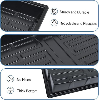 Halatool Seed Starter Kit - 28PCS 1.5 in Rockwool Cubes & 1Pack Reusable Seedling Starter Tray for Seed Starting, Indoor Gemination Kit for Cuttings Propagation Plant Clone