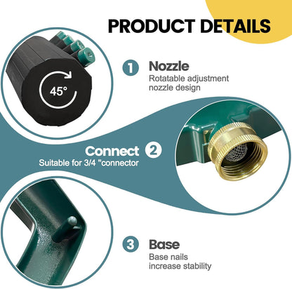 Sprinkler for Yard, Rotating Garden Sprinkler for Large Area Coverage, Lawn and Yard Sprinklers