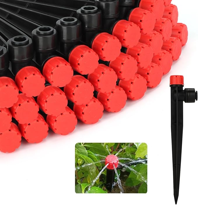 Vatony 20PCS Plant Self Watering Insert Spikes Device, Automatic Water Control System with Adjustable Drip Irrigation, Plastic, Special Feature: Automatic Watering