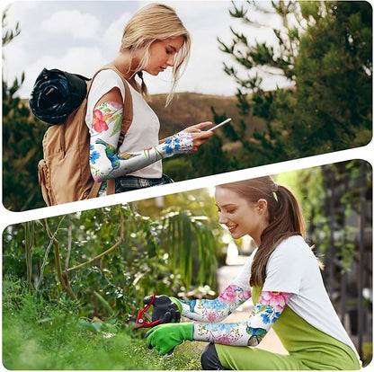 Gardening Sleeves for Women Farm Sun Protection Thorn Proof Cooling Arm Sleeves to Cover Arms for Garden Sports
