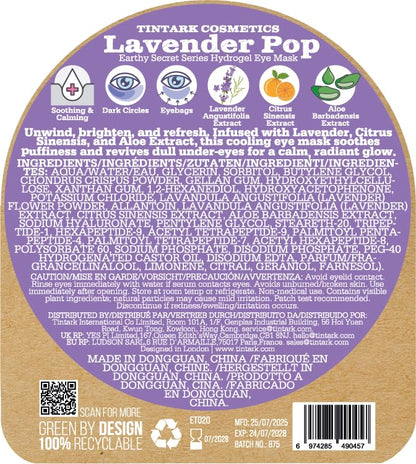 Lavender Hydrogel Under Eye Patches 28 Pairs 5 Minute Calming Hydrating Eye Mask for Puffy Eyes and Dark Circles Relaxing Cooling Under Eye Pads Ophthalmologist Tested
