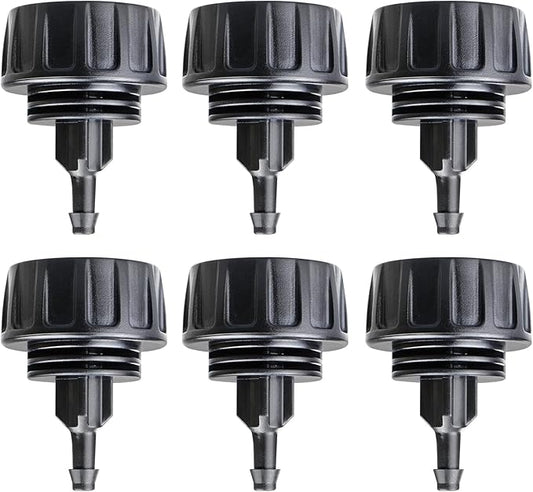 3/4 Inch Female Pipe Thread to 1/4 Inch Drip Irrigation Tubing Adapter: 6 Pieces 1/4 In. Barbed Drip Line x 3/4 In. Faucet PVC Adapter Connect 3/4" FHT Faucet