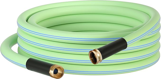 Atlantic Heavy Duty Garden Hose 30 ft x 5/8 Inch Green Color Durable Water Hose (30 Feet)