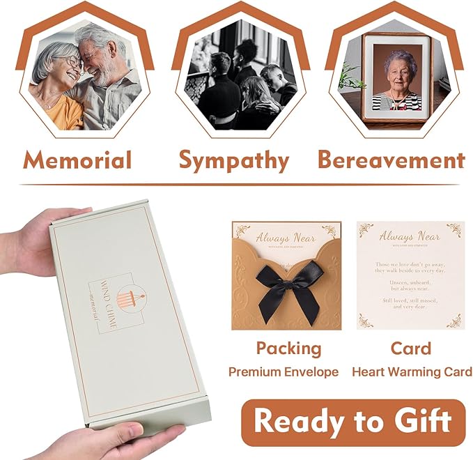 Memorial Wind Chimes for Loss of Husband, Sympathy Gifts for Grief/Bereavement, 32" Windchimes in Memory