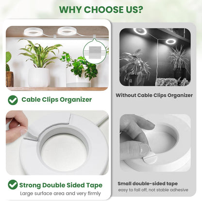 Small Grow Lights for Indoor Plants, 192 LEDs Full Spectrum Plant Grow Light with DC Adapter, 6/12/16H Timer, 3 Color Modes, 5 Brightness Levels, 3.5" Growing Lamp for Small Plants (4-Head)