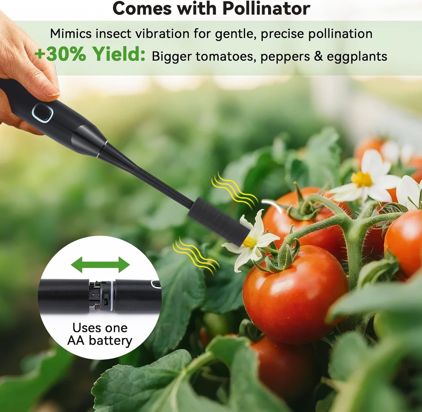 BAOSHISHAN Hydroponics Growing System, with Trellis 60" Height Adjust Indoor Gardening System, Pollinator&Vine Securing Clip, Hydroponic Tower for Tomato Pepper Cucumber Vines Plant