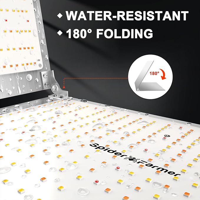 SPIDER FARMER SF7000, Samsung LM301B Diodes Led Grow Light, Full Spectrum Plant Grow Light, 650W Dimmable & High Efficiency & Uniform PPFD Commercial Lamps for Seedling Veg & Bloom In 5x5 Grow Tent