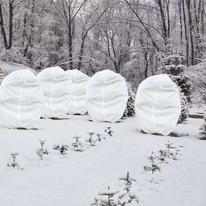 Plant Covers Freeze Protection – 35" × 50" Reusable Plant Protector Bag with Drawstring and Zipper for Plants Trees Shrub, Frost Jacket Warm Blanket for Freeze Frost Protection Season Extension