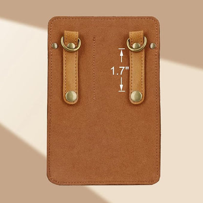 Tourbon Leather Florist Tool Waist Pouch Belt Garden Shoulder Crossbody Tools Bag Gardening Pruning Shears Holder Organizer Kit 4 Pockets (Brownish Yellow)