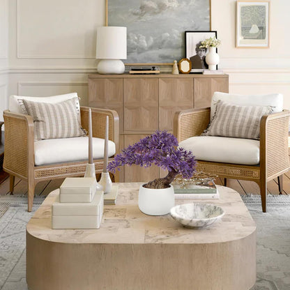 Purple Artificial Bonsai Tree Juniper Faux Plants Indoor Fake Plants Decor with Ceramic Pots for Home Table Office Desk Bathroom Shelf Bedroom Living Room Farmhouse Decorations