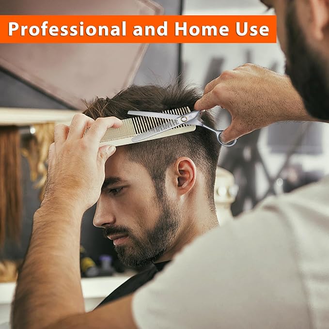 Sirabe HIGH-END Professional Hair Thinning Shears Barber Hair Cutting Texturizing Teeth Scissors with Case, Ultra 440C Sharp Blades for Salon Home Hairdressing