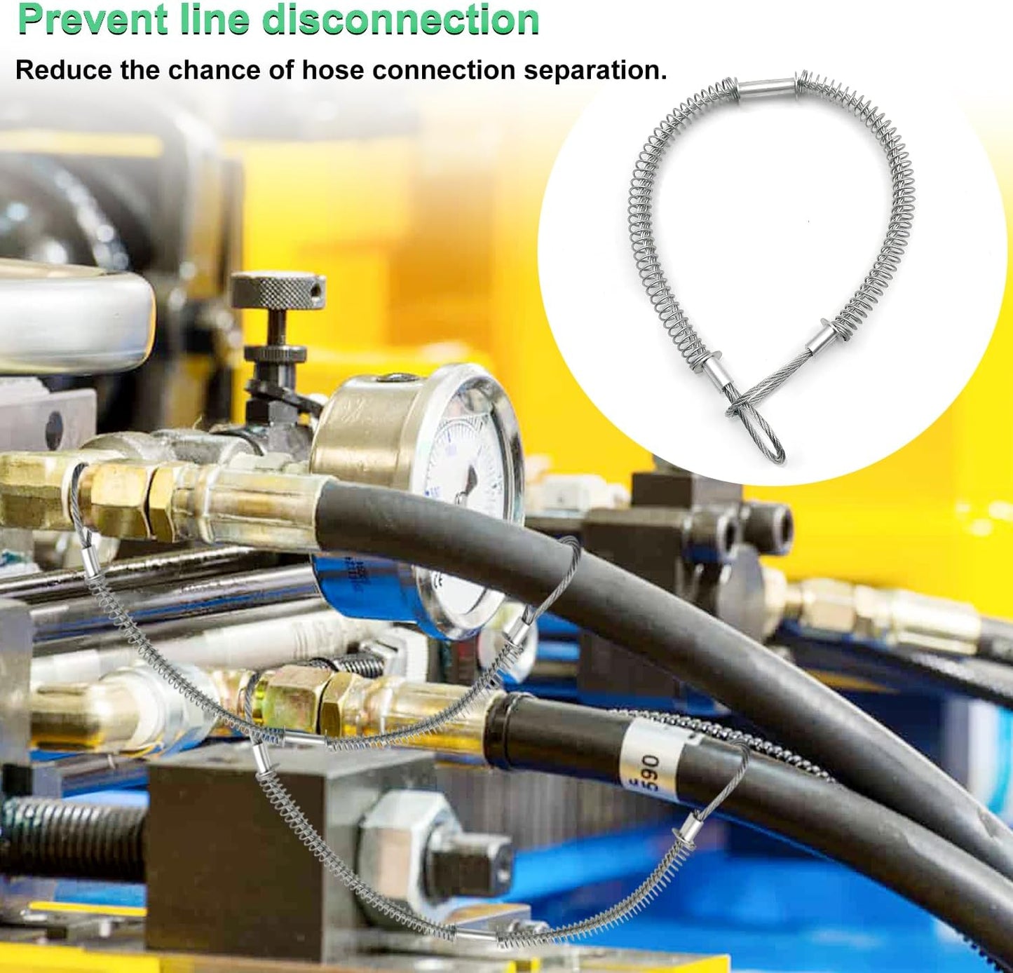 SAFBY 2PCS Type B, Type F, Aluminum Cam Lock Fittings Cam Groove Fitting Camlock Fittings, Male and Female Adapter Male NPT Thread with Whip Stop Hose Restraint