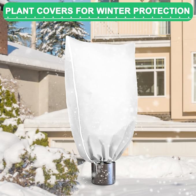 DQS Plant Covers Freeze Protection, 74.8" x90.5" Winter Frost Protection Blankets Frost Cloth,Suitable for Outdoor Winter Frost, Cold Weather, shrubs, Trees, Jackets, and coverings