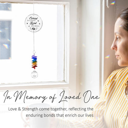 Glass Ornament Suncatcher - Infant Loss Gift - Sympathy Gift for Loss of Loved One - Memorial Ornaments - Heaven Keepsake - Daily Remembrance - Grieving Gifts for Mom, Sisters, Friends