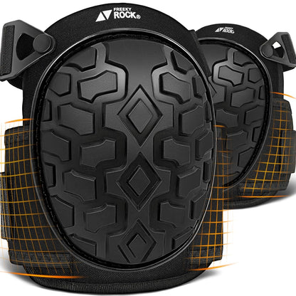 Gel Knee Pads for Work, Professional Knee Pads for Men Women with Soft Foam, Heavy Duty Cap, Adjustable Straps, Quick-Fasten Buckle for Construction, Gardening, Welding, Roofing, Cleaning