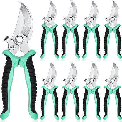 Lothee 9 Pcs Garden Shears Pruning Garden Clippers Bulk Bypass Pruner Heavy Duty for Gardening Hedge Plant Cutting Flower Scissors for Tree Trimming Bonsai Cutting Fruits Picking