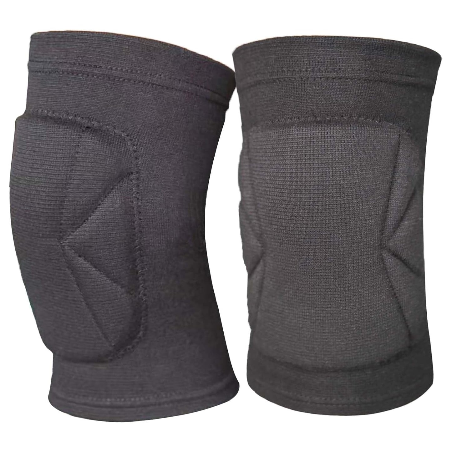 Soft Knee Pads for Dancing - Adult Kneepads for Football, Volleyball, Wrestling- Elastic and Shock-Absorbing Knee Compression Sleeve for Skating, Cycling, Mountain Biking & Working, Black XL