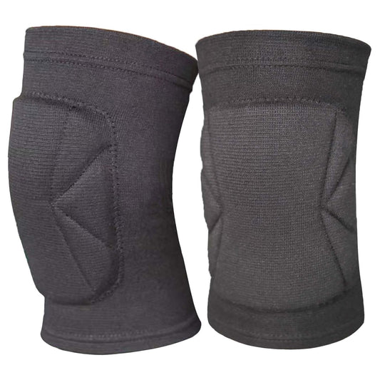 Soft Knee Pads for Dancing - Adult Kneepads for Football, Volleyball, Wrestling- Elastic and Shock-Absorbing Knee Compression Sleeve for Skating, Cycling, Mountain Biking & Working, Black XL