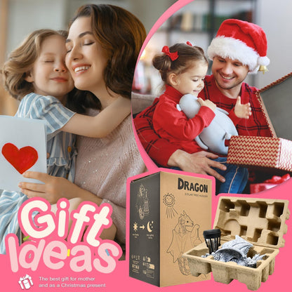 Goodeco Dragon Tree Hugger Solar Lantern Garden Statue - 9.3 Inch Resin Dragon Decor for Outdoor, Perfect Garden Gift & Yard Decor