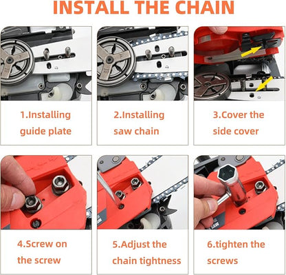 5 Pack 10 Inch Pole Saw Chain Fit Stihl 1/4" Pitch .043" Gauge 56 Drive Links 10” Chainsaw Chain Fit for Stihl Pole Saw 71PMM3 56, MSA 120 C-B and More (5 Chains)